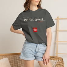 Load image into Gallery viewer, Pride, lived. - TEE- Goat Hoof Charcoal