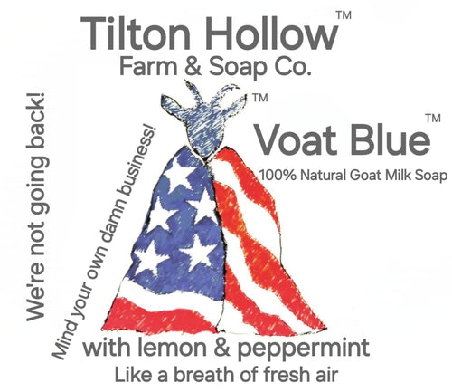 Voat Blue™️ - Goat Milk Soap with lemon & peppermint. Like a breath of fresh air.