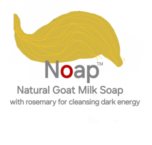 Noap™️ - Natural Goat Milk Soap - With rosemary for cleansing dark energy. 😉