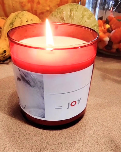 = Joy™️ - 12 oz Soy Candle (Write what brings you Joy on the label, or have us personalize if sending as a gift!)