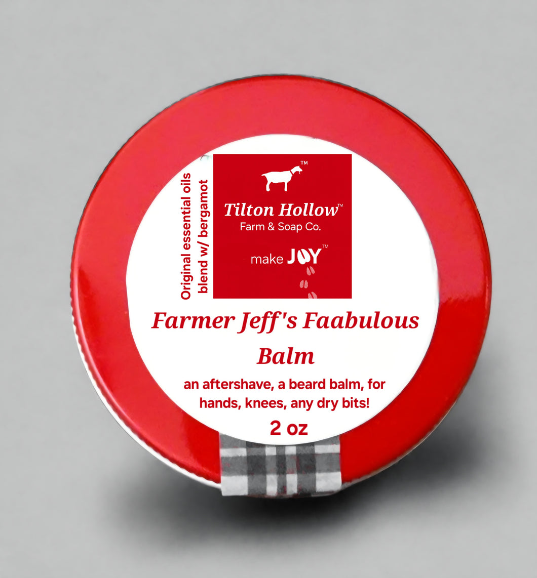 Farmer Jeff's Faabulous Balm™️ - A beard balm, an aftershave, for hands, for elbows, knees etc... (Choose Scent)
