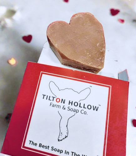 Red™️ - Handcrafted Goat Milk Soap - 2 options - Hand-cut heart - Standard bar