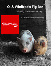 Load image into Gallery viewer, O. &amp; Winifred’s Fig Bar™️ - Goat Milk Soap with Fig &amp; Honey.