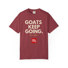 Load image into Gallery viewer, Goats Keep Going T-Shirt — Goat Mineral Red