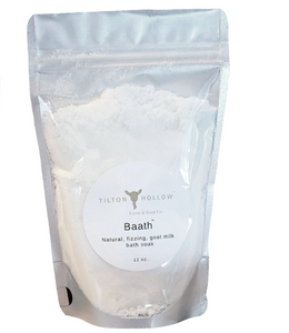 Baath - Natural, fizzing, goat milk bath soak. Choose scent