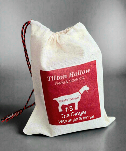 Goats' Select - #3 The Ginger™️.  Goat Milk Soap with Argan & Ginger Root.