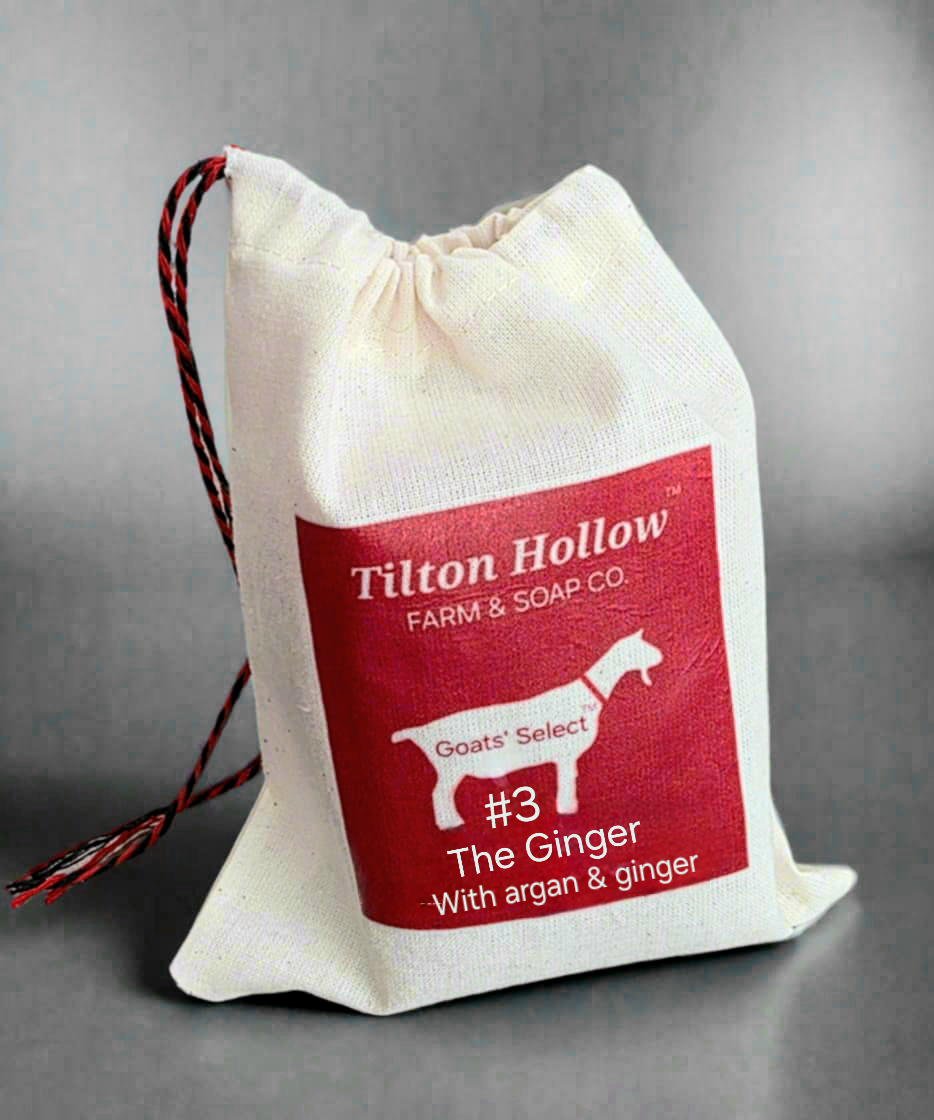 Goats' Select - #3 The Ginger™️.  Goat Milk Soap with Argan & Ginger Root.