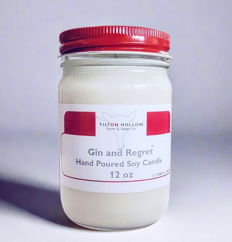Gin & Regret™️ - 12 oz. Soy candle