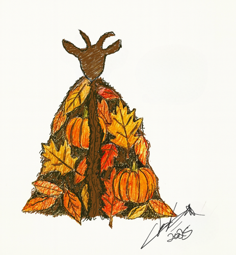 Goast of Autumn Past™️ - Ink on Canvas.