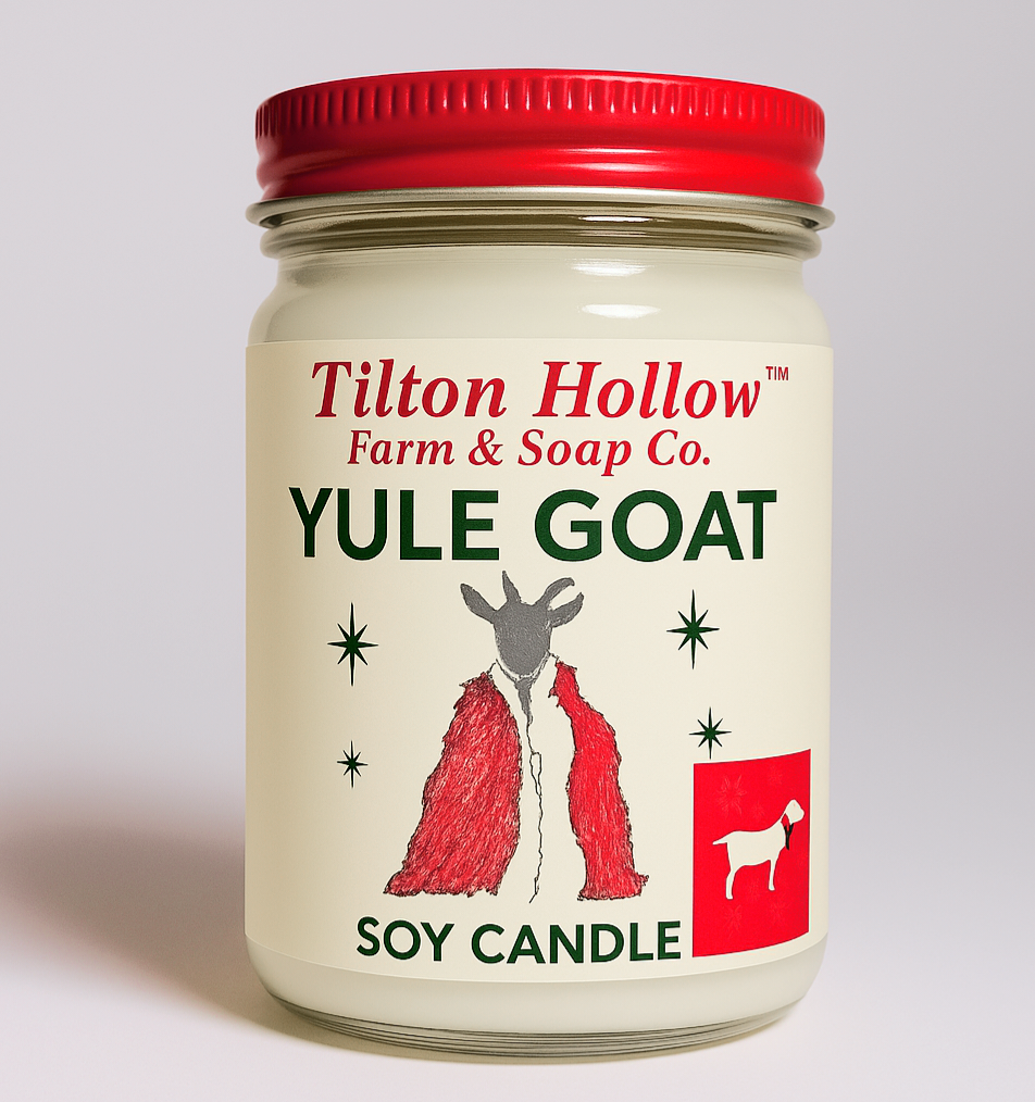 Yule Goat™️ - Hand-poured Soy Candle & Short story