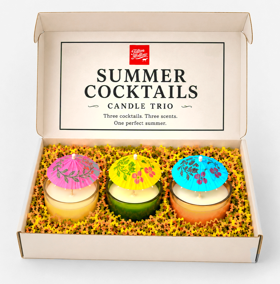 Summer Cocktails Candle Trio™️ 3-Candle Set. – Tilton Hollow Goat