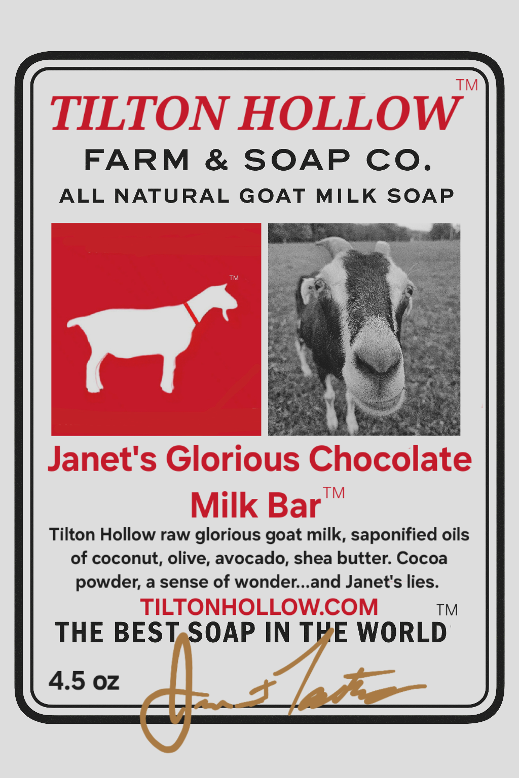Janet's Glorious Chocolate Milk Bar™️ - Unscented