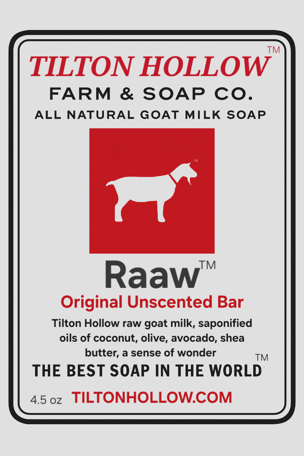 Raaw™️ - Original Unscented Bar