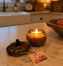 Load image into Gallery viewer, My Little Pumpkin™️ - 5 oz Soy Candle in Glass Pumpkin. With Short Story.