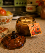 Load image into Gallery viewer, My Little Pumpkin™️ - 4.5 oz Soy Candle in Glass Pumpkin. With Short Story.