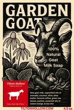 Load image into Gallery viewer, Garden Goat™️ - Gardener&#39;s bar. Citrus, tea tree, ground coffee, pumice, tea leaves.