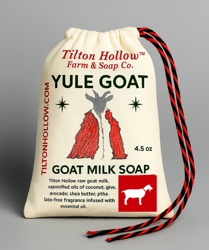 Yule Goat™️ - Handcrafted Goat Milk Soap, with Cranberry & Spice. With Short story 