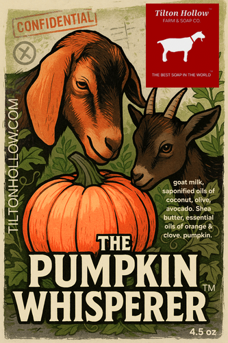 The Pumpkin Whisperer™️ - Goat Milk Soap with Orange, Clove, & Real Pumpkin.