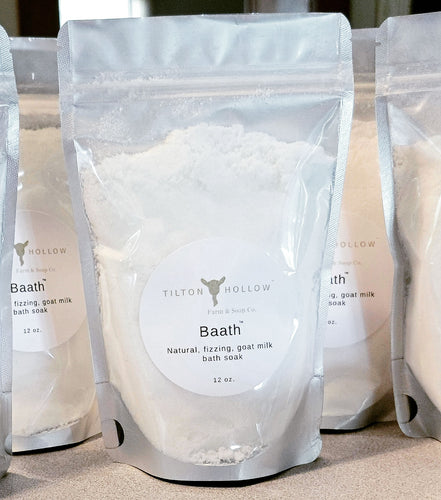 Baath - Natural, fizzing, goat milk bath soak. Choose scent