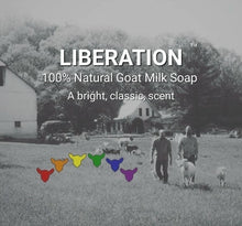 Load image into Gallery viewer, Liberation - Goat Milk Soap with a bright, classic, scent.