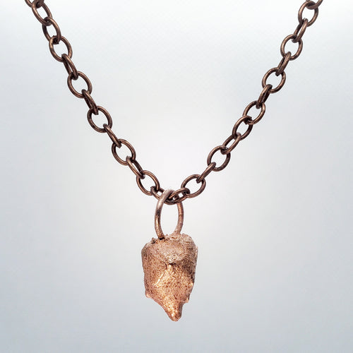 Gilded Goat Poop - Pendant {unpolished copper) *chain not included