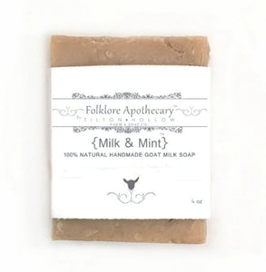 Milk & Mint - Goat Milk Soap with Spearmint, Pumice & Honey