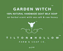 Load image into Gallery viewer, Garden Witch™️ - Goat Milk Soap with an herbal scent, sea salt &amp; raw honey