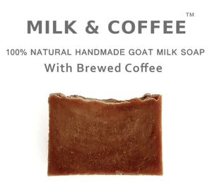 Milk & Coffee - Unscented Goat Milk Soap with Brewed Coffee