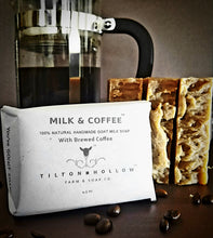 Load image into Gallery viewer, Milk &amp; Coffee - Unscented Goat Milk Soap with Brewed Coffee